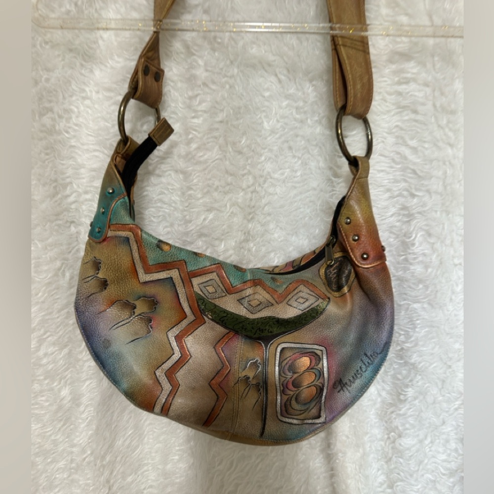 Anuschka Hobo Handpainted bag